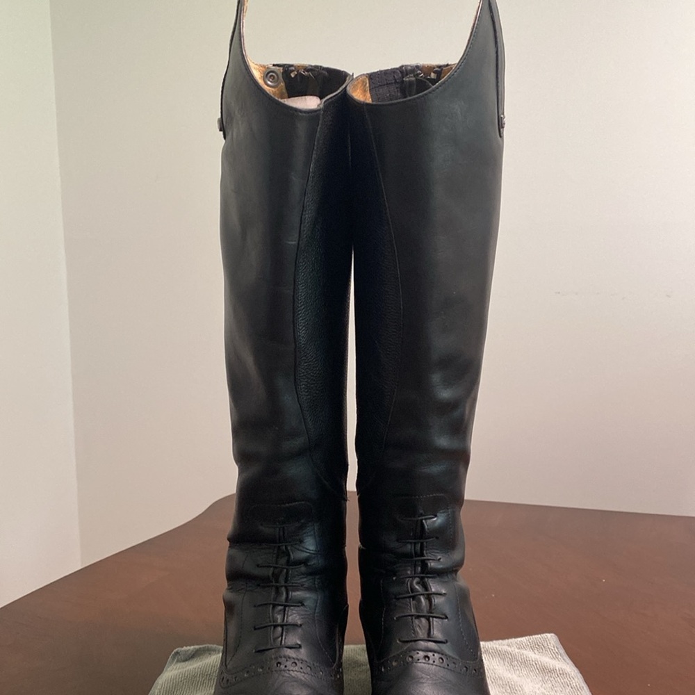 Horze Equestrian English Riding Boots Genuine Leather Sz42R - EU (10R-USA) - Picture 5 of 17